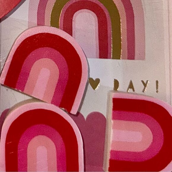 **SOLD** My Mind’s Eye 12 Pack Pink Rainbows & Unicorns Valentine’s Day Cards - Picture 9 of 10